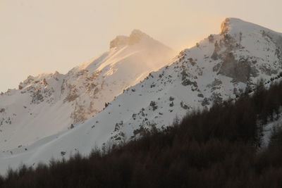 Slide of mountain in livigno italy