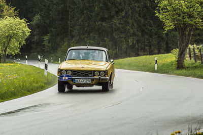 Car on road