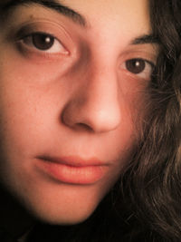 Close-up portrait young woman