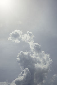 Low angle view of cloudy sky