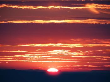 Scenic view of sunset sky