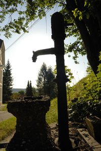 Low angle view of built structure against sky