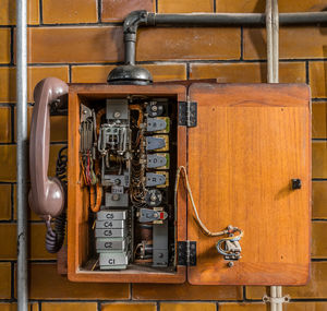 Old railway substation telephone