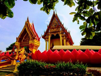 Low angle view of a temple