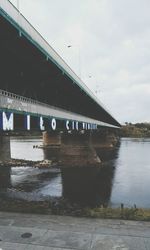 Bridge over river against sky