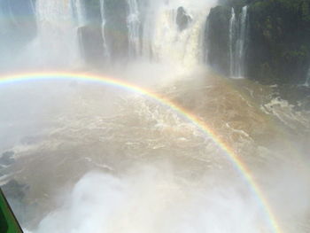 Rainbow over calm sea