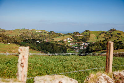 Scenic view of landscape against sky