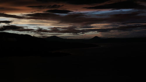Scenic view of dramatic sky during sunset