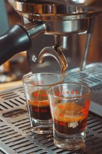 Close-up of drink in glass