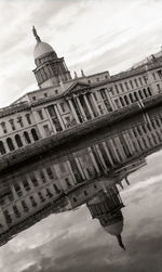 Low angle view of historic building against sky