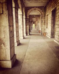Corridor of historic building