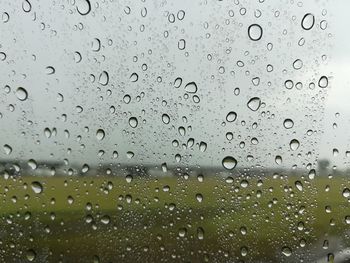 Full frame shot of wet window