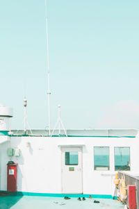 Building against clear blue sky