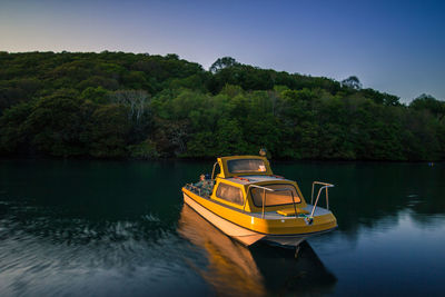 View of boat in lake