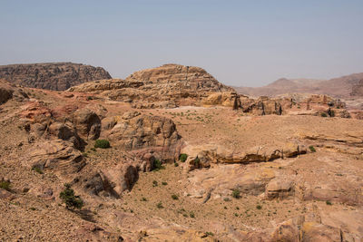 Scenic view of desert against sky