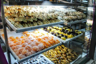 Close-up of food for sale in market