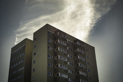 Low angle view of building against sky