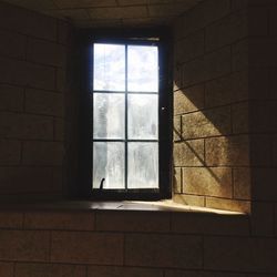 Window on brick wall