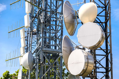 Antenna towers pylon closeup