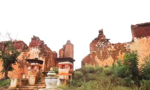 View of temple against clear sky