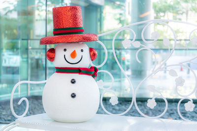 Close-up of stuffed toy on table