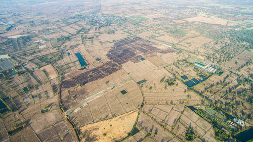 Aerial view of agricultural field