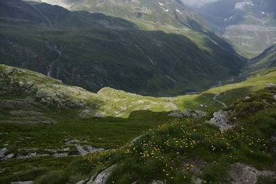 Scenic view of mountains