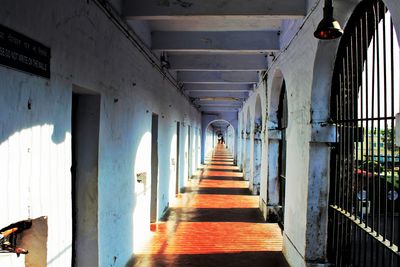 Walkway of old building