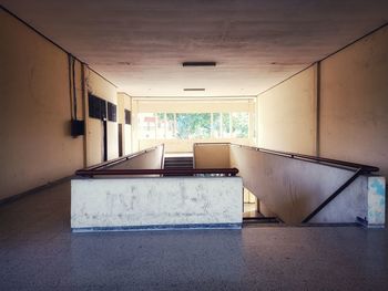 Empty corridor of building