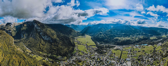 Panoramic view of landscape against sky