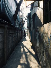 Alley along buildings