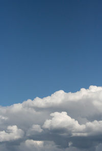 Low angle view of clouds in sky
