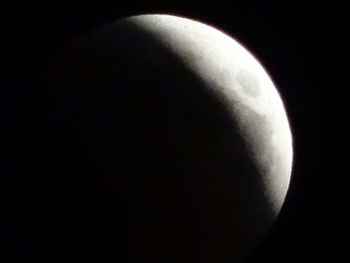 Scenic view of moon against sky at night