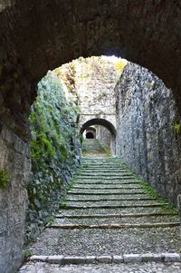 Steps in tunnel