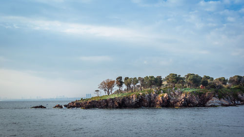 Scenic view of sea against sky