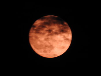 Scenic view of moon against sky at night