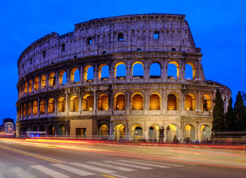 Low angle view of coliseum