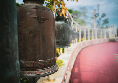 Close-up of old machine
