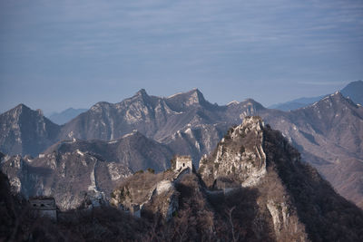 Panoramic view of mountain range