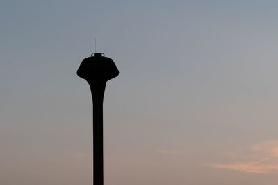 Low angle view of street light against sky