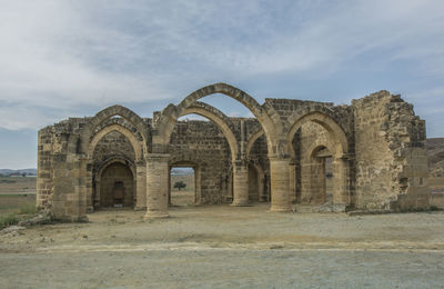 Built structure against cloudy sky