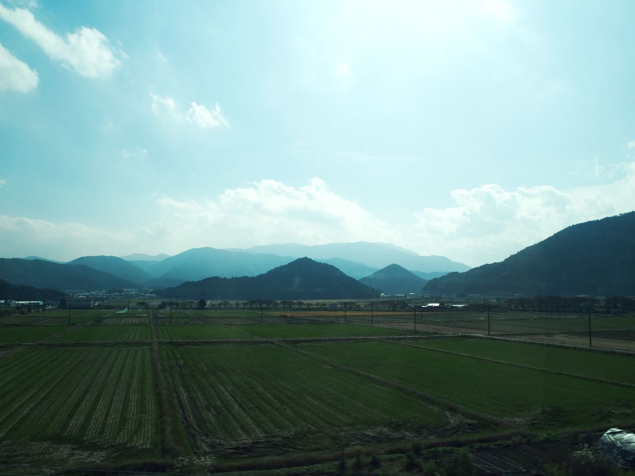 SCENIC VIEW OF FARM AGAINST SKY