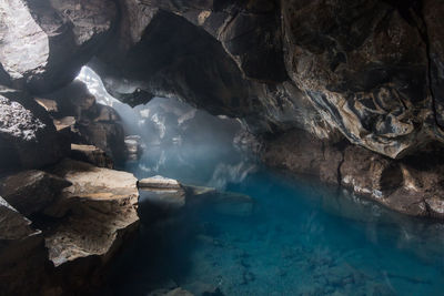 Rock formations in sea