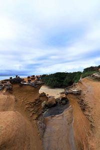 Panoramic view of land against sky