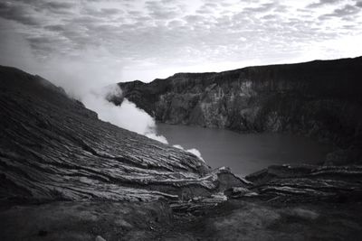 At the top of my mountain enjoying the cool and beautiful crater after enjoying the sunrise