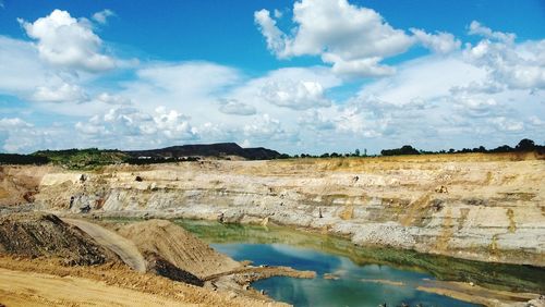 Panoramic view of landscape against sky