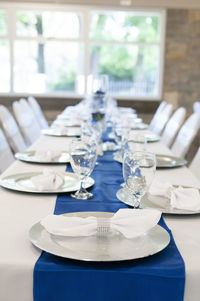 Ice cream on table in restaurant