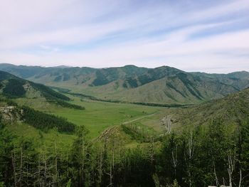 Scenic view of landscape against sky