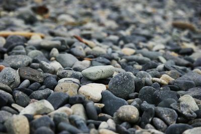 Close-up of stones on stones