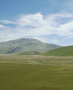 Scenic view of landscape against sky